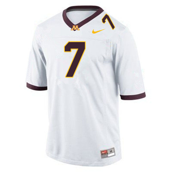 Men #7 Chris Autman-Bell Minnesota Golden Gophers College Football Jerseys Sale-White - Click Image to Close
